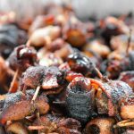 big green egg bacon wrapped date