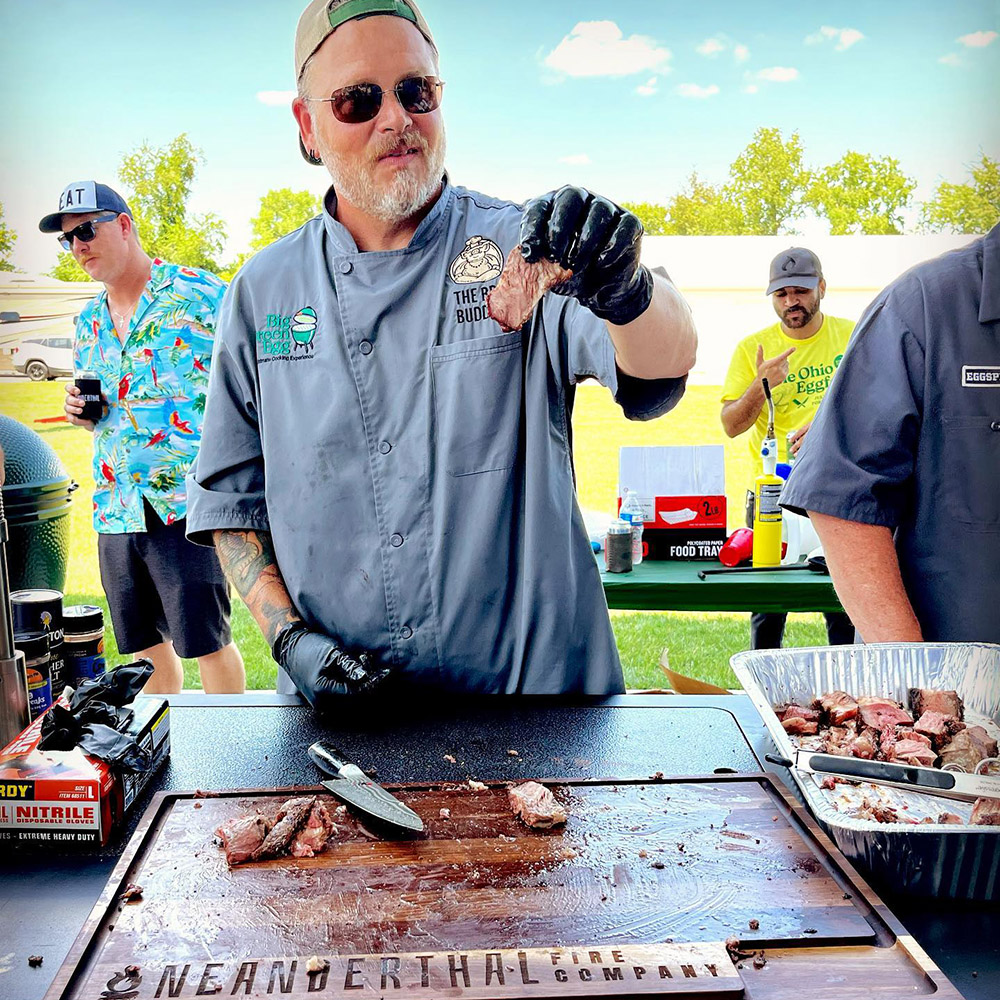 big green egg festival the ohio eggfest the bbq buddha tomahawk steak snake river farms