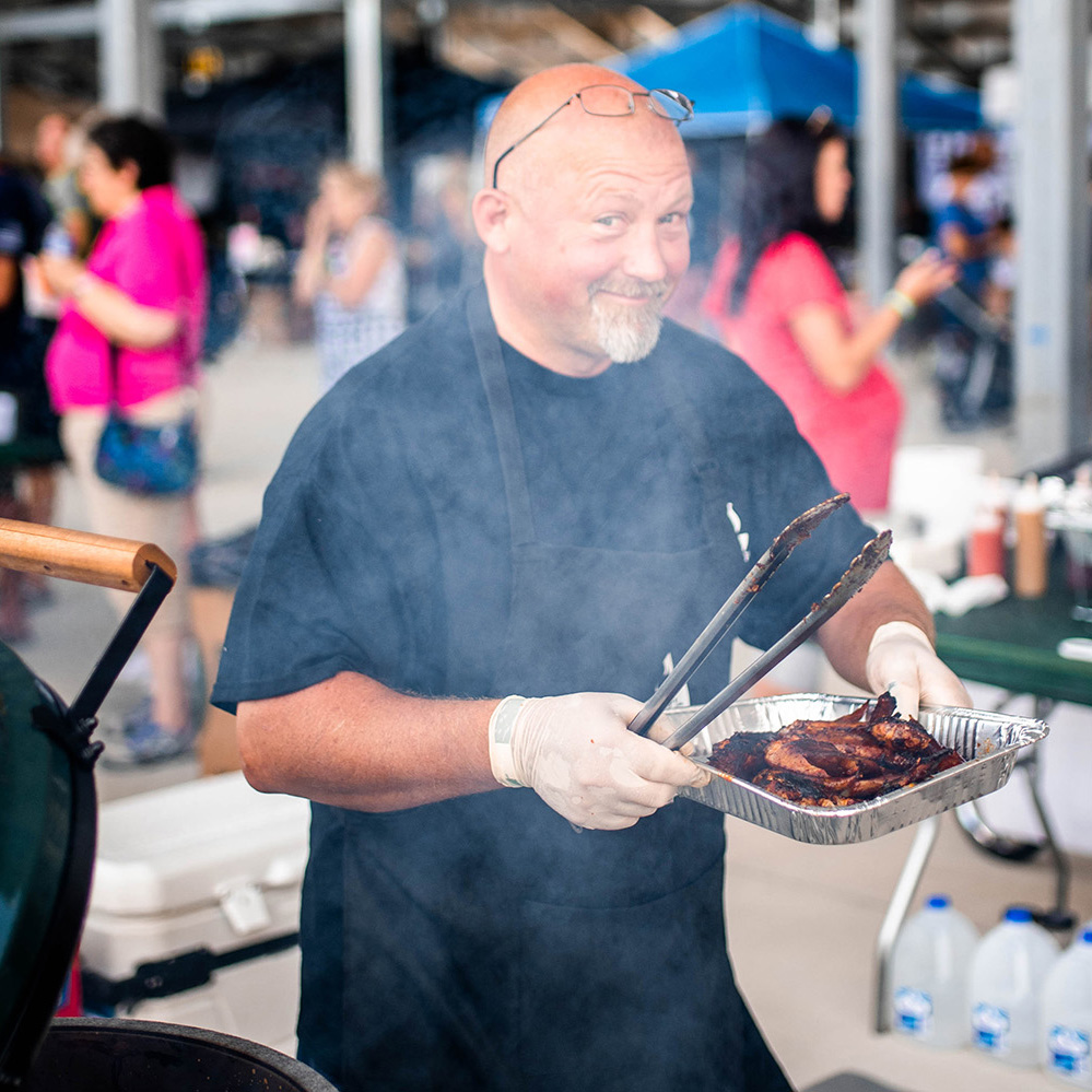 big green egg festival eggfest cook team food ohio eggfest