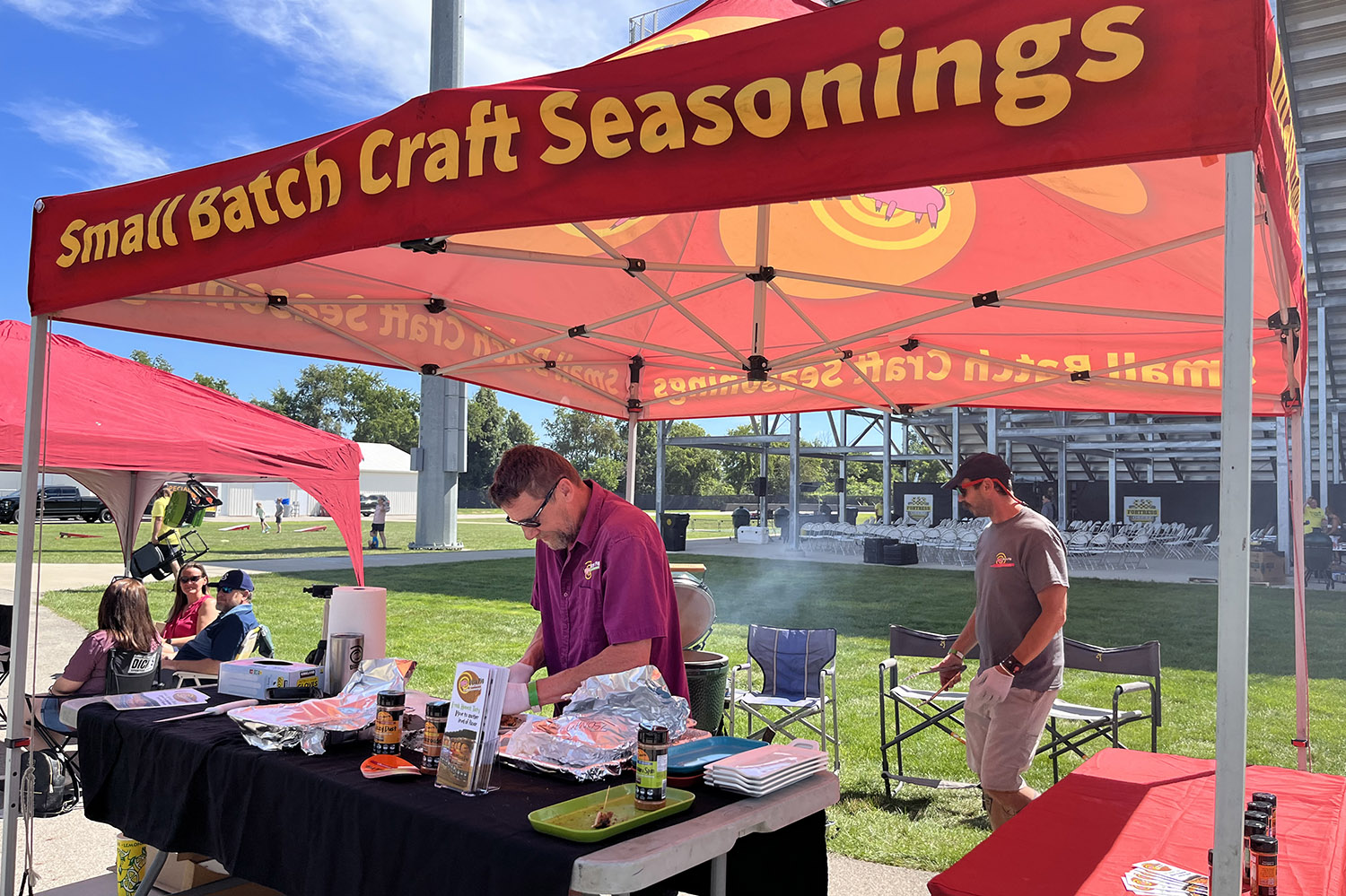 vendor space booth at the ohio eggfest food festival columbus ohio