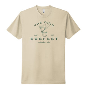 the ohio eggfest big green egg festival shirt