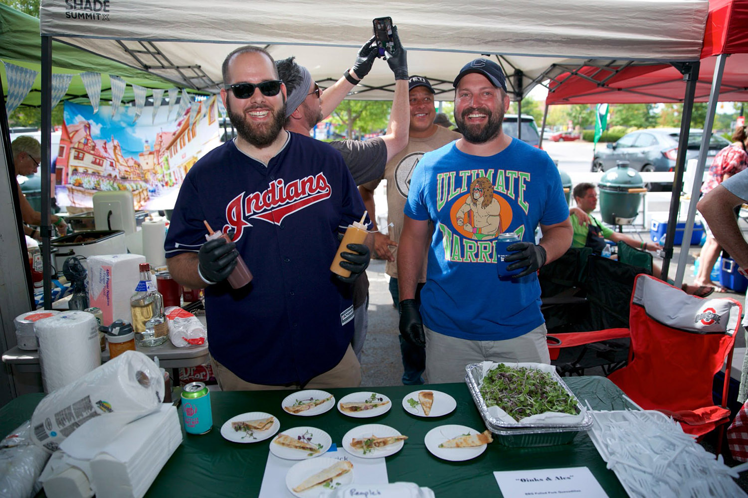 ohio eggfest cook team big green egg cooking competition