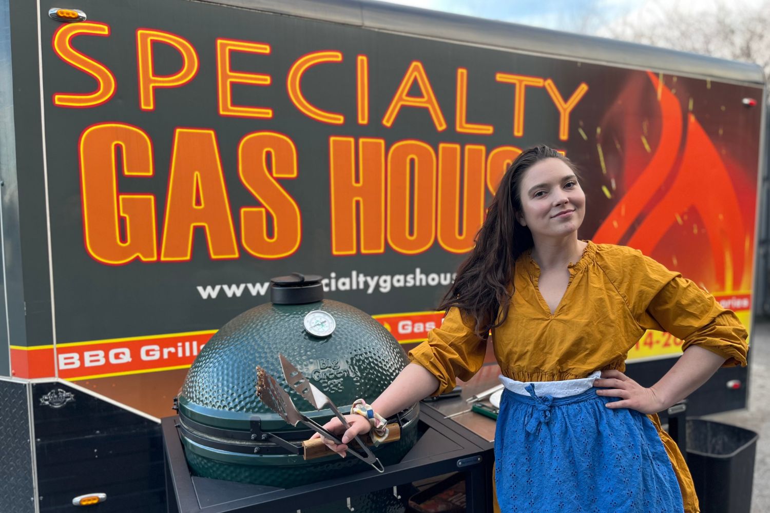 Chef Trudy King Cooking Class at Specialty Gas House with a Big Green Egg