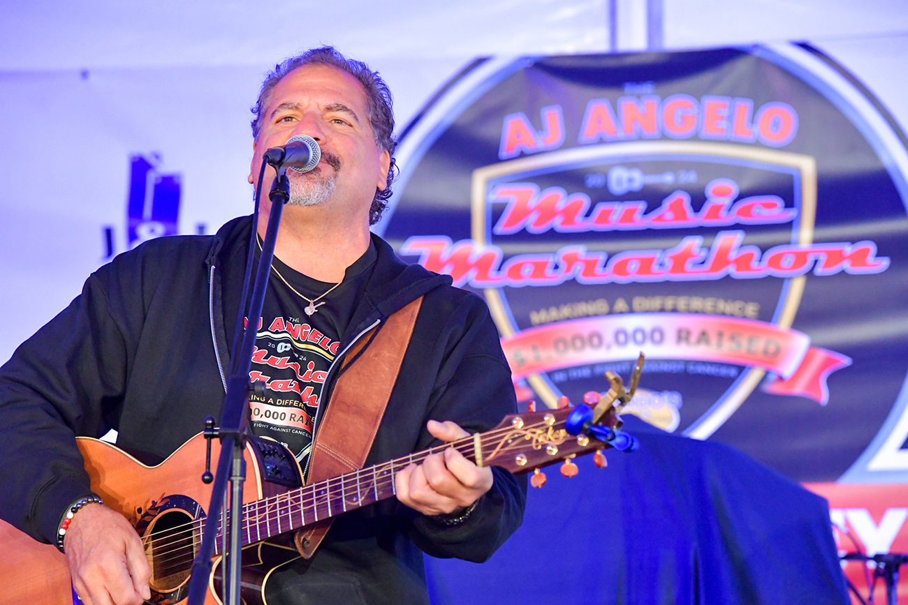 aj angelo performing at the ohio eggfest