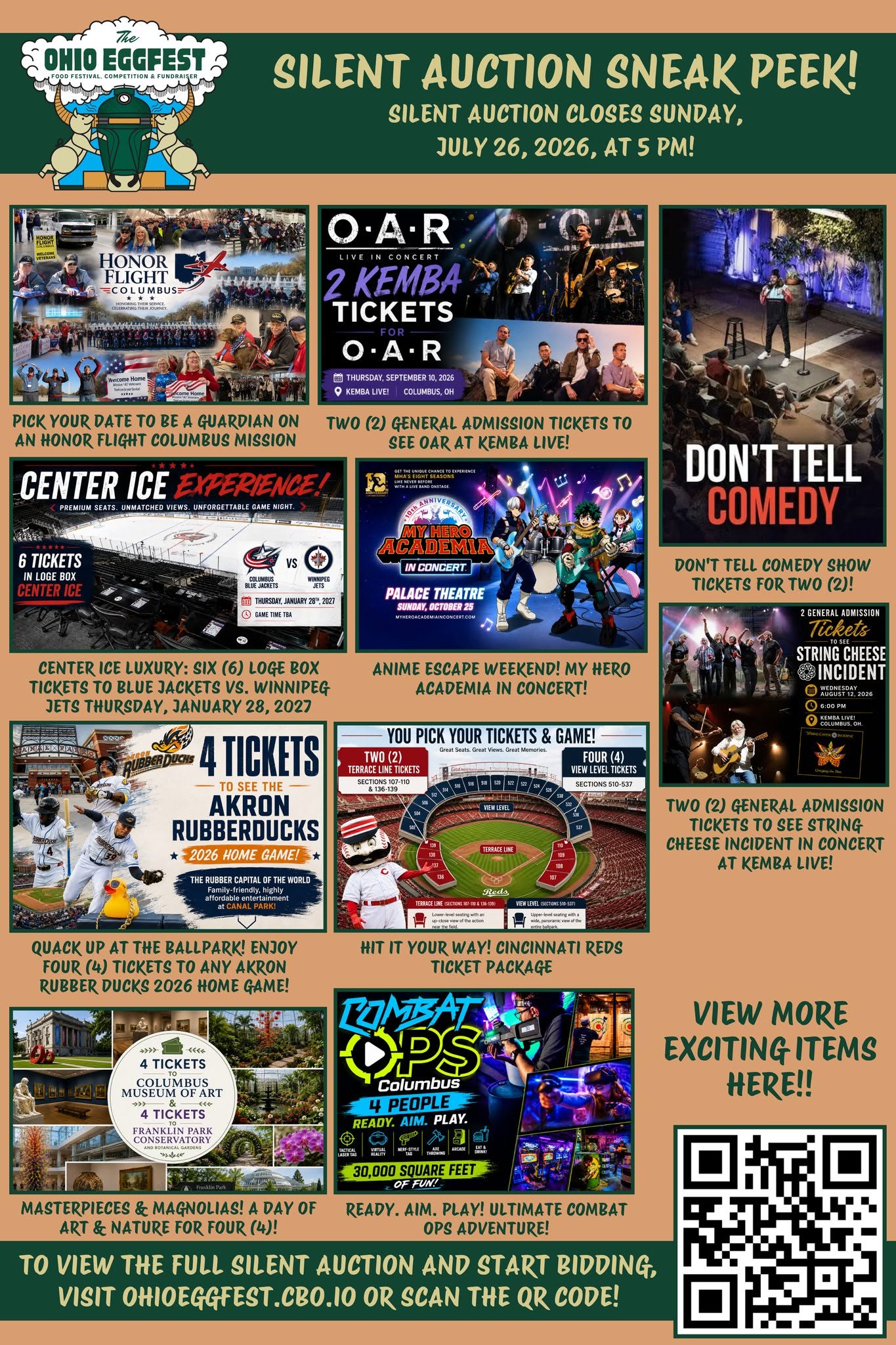 the ohio eggfest online silent auction buckeye cruise for cancer