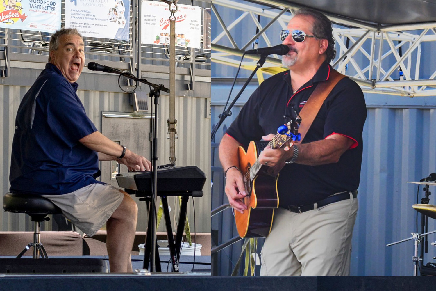 AJ ANgelo and dave powers performs at the 2026 ohio eggfest big green egg festivald
