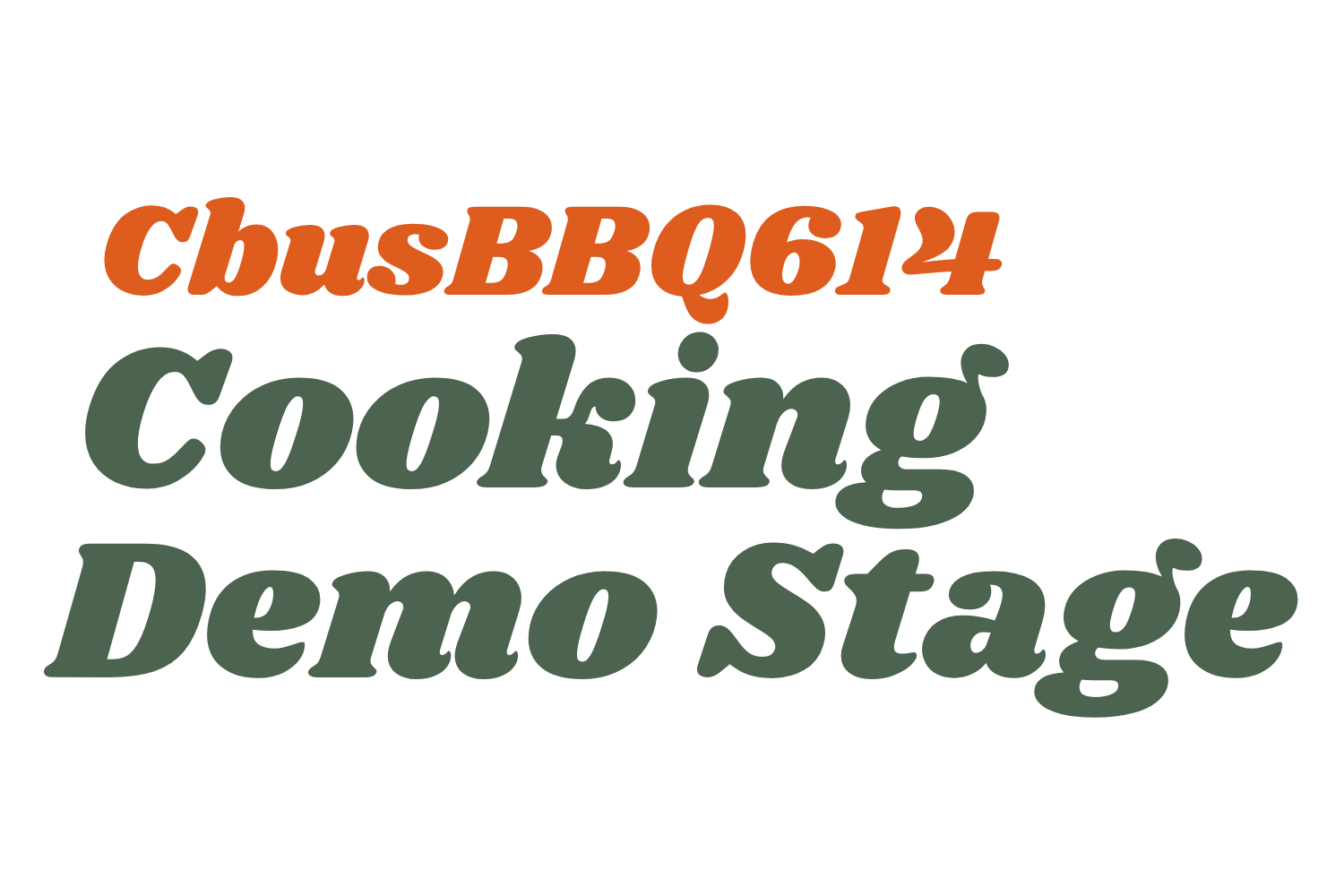 Grilling Cooking demo stage at the ohio eggfest
